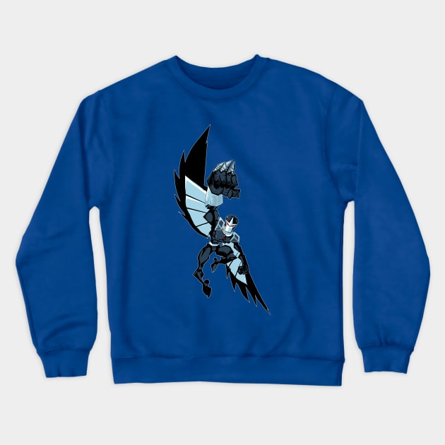 Darkhawk Flies Alone Crewneck Sweatshirt by Samax